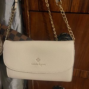 Cream Wallet Crossbody